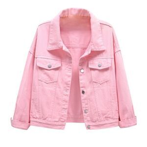 New Denim Jean Jacket, Pink